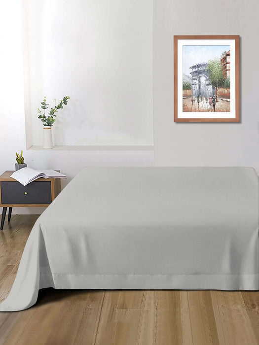 Rest Super Soft Single Flat Sheet 160x220cm-Gray