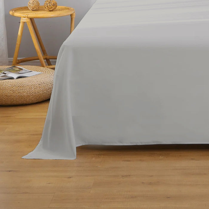 Rest Super Soft Single Flat Sheet 160x220cm-Gray