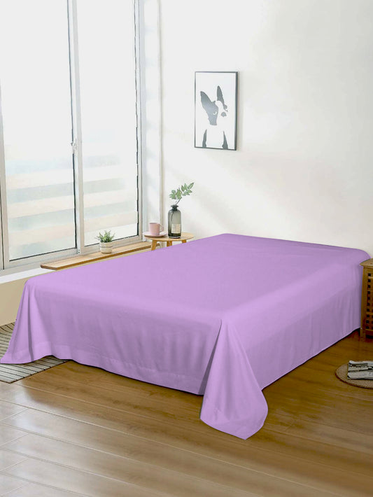 Rest Super Soft Super King Flat Sheet 240x260cm-Light Purple