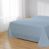 Rest Super Soft King Flat Sheet 220x240cm-Metalic Blue