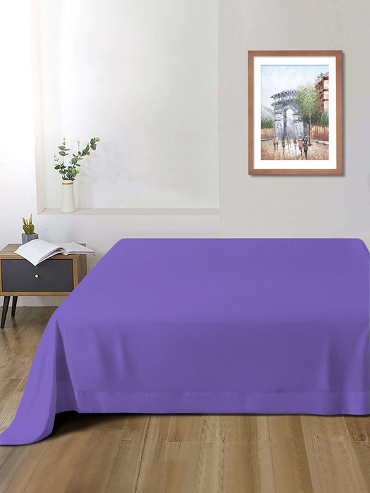 Rest Super Soft Super King Flat Sheet 240x260cm-Violet
