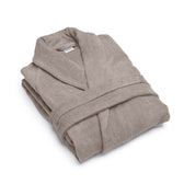 Premium Cotton Taupe Terry Bathrobe with Pockets Suitable for Men and Women, Soft & Warm Terry Home Bathrobe, Sleepwear Loungewear, One Size Fits All