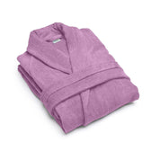 Premium Cotton Lavender Terry Bathrobe with Pockets Suitable for Men and Women, Soft & Warm Terry Home Bathrobe, Sleepwear Loungewear, One Size Fits All