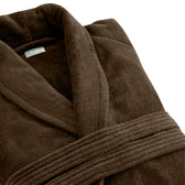 Premium Cotton Brown Terry Bathrobe with Pockets Suitable for Men and Women, Soft & Warm Terry Home Bathrobe, Sleepwear Loungewear, One Size Fits All