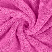 Premium Cotton Hot Pink Terry Bathrobe with Pockets Suitable for Men and Women, Soft & Warm Terry Home Bathrobe, Sleepwear Loungewear, One Size Fits All