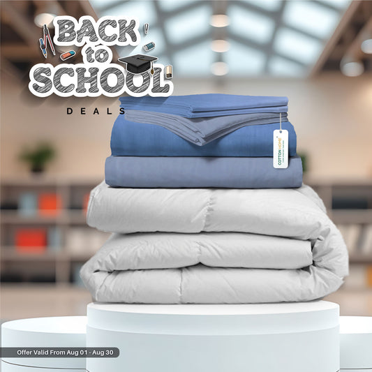 Back to School Comfort Combo – 7PC Duvet Cover Set with Duvet 220x240cm at Special Offer!