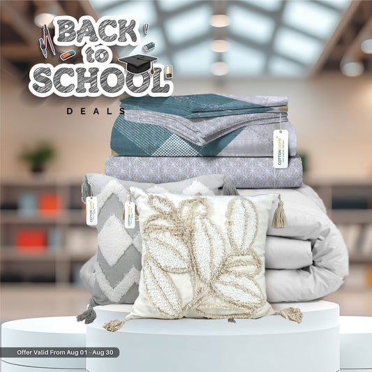 Back to School Bedding Combo – 9PC Cushion Duvet Cover Set with Duvet 220x240cm at Special Price!