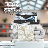 Back to School Bedding Combo – 9PC Cushion Duvet Cover Set with Duvet 220x240cm at Special Price!