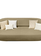 Nova 3-Seater Velvet Sofa in  – Luxurious Comfort, L230cm x W110cm x H86cm - Cotton Home