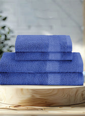 Cotton Face Towel and Hand Towel 4 Piece Set-Soft Feel, Quick Dry, Highly Absorbent Durable Towels - Cotton Home