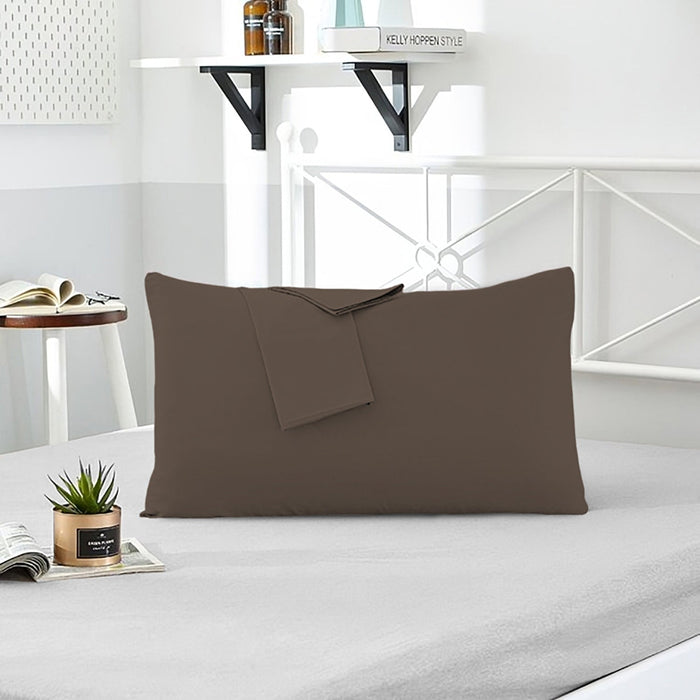 Pillow Cover with Pressed Pillow Set- 50x75cm - Dreamy Comfort Combo Khaki - 2 Piece
