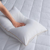 Royal Angler Back Sleeper Premium High Quality Luxury Cotton Pillow 50x75cm Suitable with Gold Piping for Durability