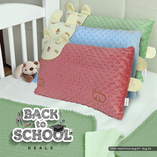 Back to School Comfort Combo - 3PC Kids Soft Velvet Pillow Set