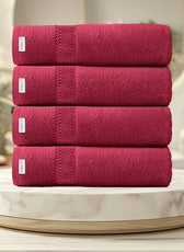 Cotton Hand Towel 50x100 CM 4 Piece Set-Soft Feel, Quick Dry, Highly Absorbent Durable Towels - Cotton Home