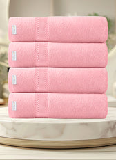 Cotton Hand Towel 50x100 CM 4 Piece Set-Soft Feel, Quick Dry, Highly Absorbent Durable Towels - Cotton Home