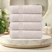 Cotton Bath Towel 70x140 CM 4 Piece Set-Soft Feel, Quick Dry, Highly Absorbent Durable Towels