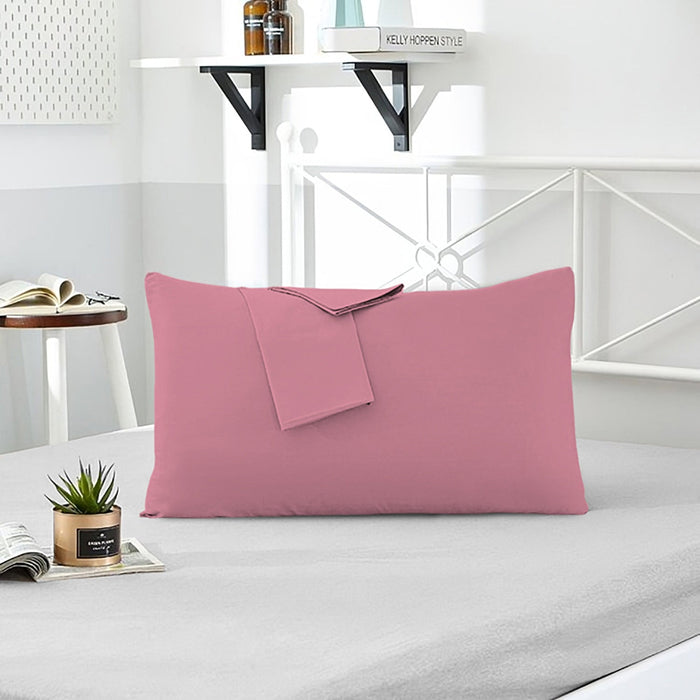 Pillow Cover with Pressed Pillow Set- 50x75cm - Dreamy Comfort Combo Mauve - 2 Piece