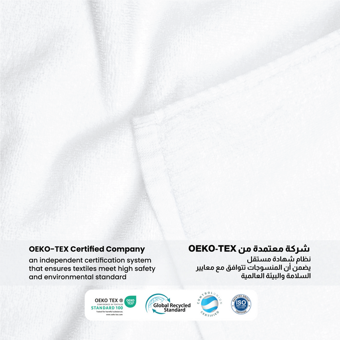 Luxury 8PC Egyptian Cotton Bath Bundle Set – Bathrobe, Towels, Slippers & Room Fragrance