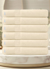Cotton Bath Sheet 100x150 CM 6 Piece Set-Soft Feel, Quick Dry, Highly Absorbent Durable Towels - Cotton Home