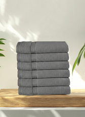 Cotton Hand Towel 40x70 CM 6 Piece Set-Soft Feel, Quick Dry, Highly Absorbent Durable Towels