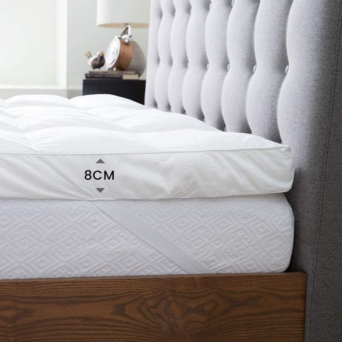Back to School Comfort Combo – 3PC Mattress Topper 160x200+8cm, Pillow, Fitted Sheet at Special Deals!