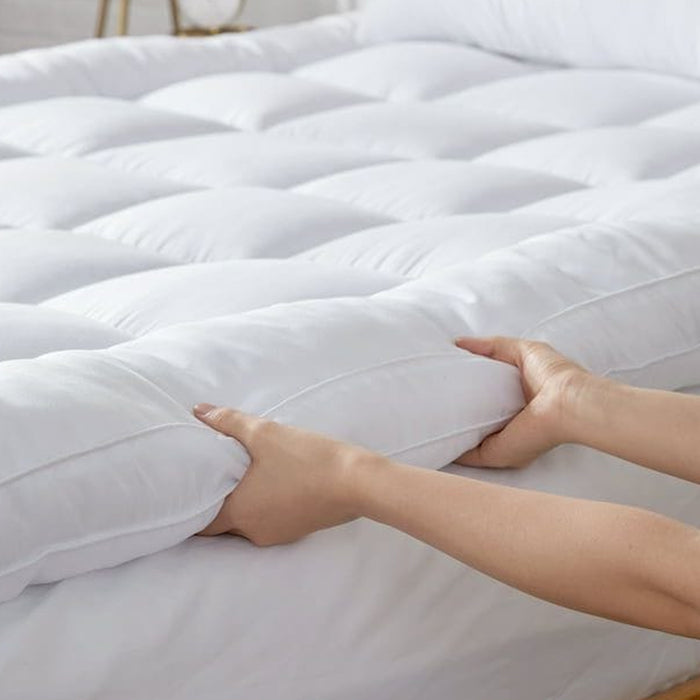 Back to School Comfort Combo – 3PC Mattress Topper 160x200+8cm, Pillow, Fitted Sheet at Special Deals!