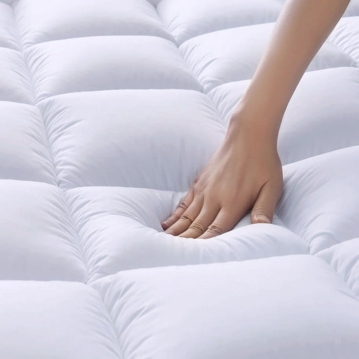 Back to School Comfort Combo – 3PC Mattress Topper 160x200+8cm, Pillow, Fitted Sheet at Special Deals!