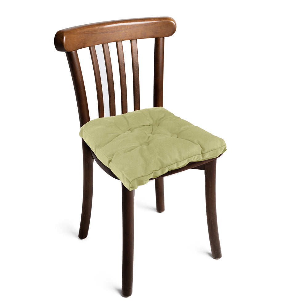 Quilted Chair Pad - Beige 40x40cm