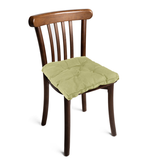 Premium Beige Chair Pads with Ties suitable for Dining Room For Indoor Outdoor Garden Patio Kitchen Office Chairs