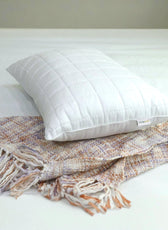 Sapphire Quilted Premium Cotton Pillow with Down Alternative filling 50x75 cm - Cotton Home