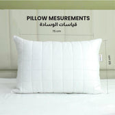 Sapphire Quilted Premium Cotton Pillow with Down Alternative filling 50x75 cm