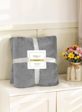 Tranquil Plaid Blanket Single Size 150x220 Brown - Cotton Home