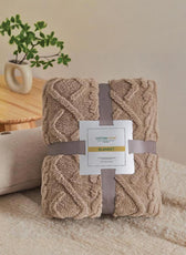 Premium Jacquard Blanket Double Size 220x240 Pink - Cotton Home