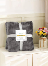 Tranquil Plaid Blanket Single Size 150x220 Brown - Cotton Home