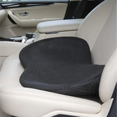 Spine Black Lumbar Support Memory Foam Cushion for Car Seats – 46x34x10cm