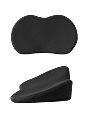 Spine Black Lumbar Support Memory Foam Cushion for Car Seats – 46x34x10cm