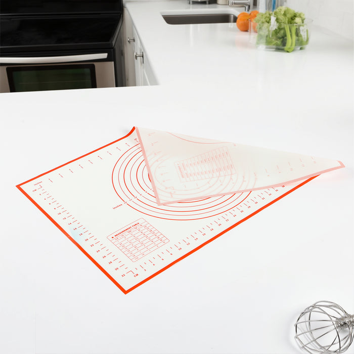 Silicon Red Baking Mat Large 60x40cm Non-Stick with Glass Fiber