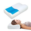 Ergo Gel-Infused Memory Foam Pillow Cervical Support for Neck and Shoulders 35x55cm