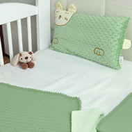 Skin Friendly Velvet Kids Pillow Green