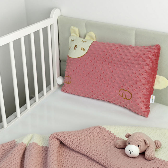 Eid Exclusive Deals on Kids Bean bags with Soft Velvet Kids Pillow Pink