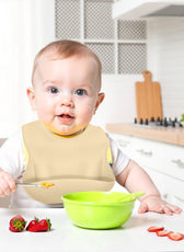 Adorable Silicone Baby Bibs  Set of 3 – Soft, Waterproof & Adjustable (10-72 Months)