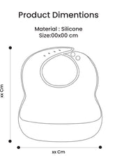 Adorable Silicone Baby Bibs  Set of 3 – Soft, Waterproof & Adjustable (10-72 Months)