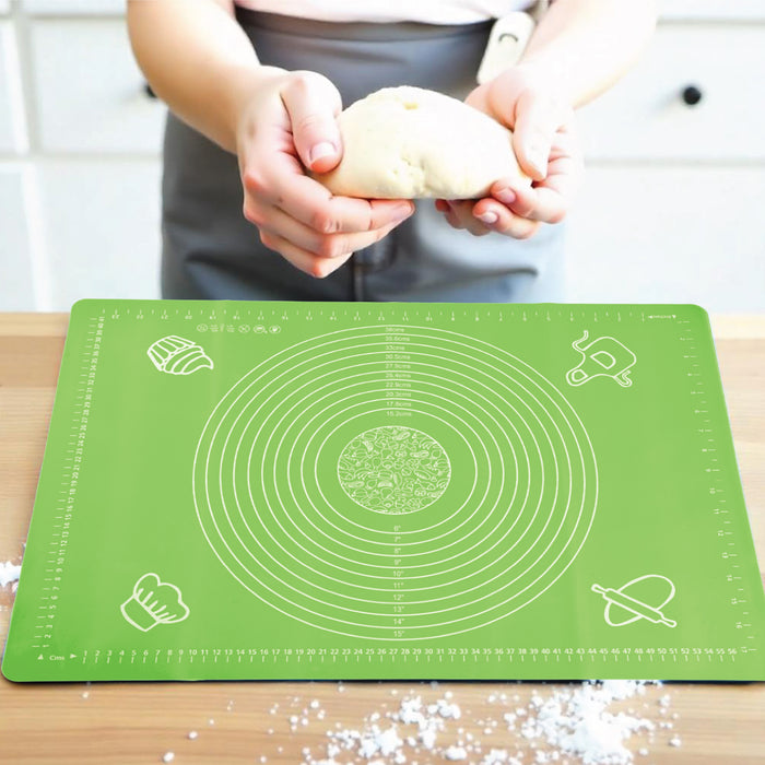 Silicon Green Reusable Non-Stick Baking Mat Extra Large 60x40cm