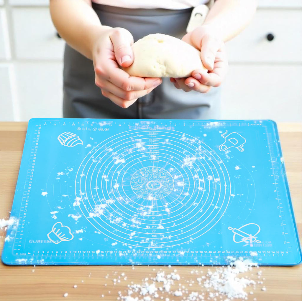 Buy Silicon Blue Reusable Non-Stick Baking Mat Extra Large