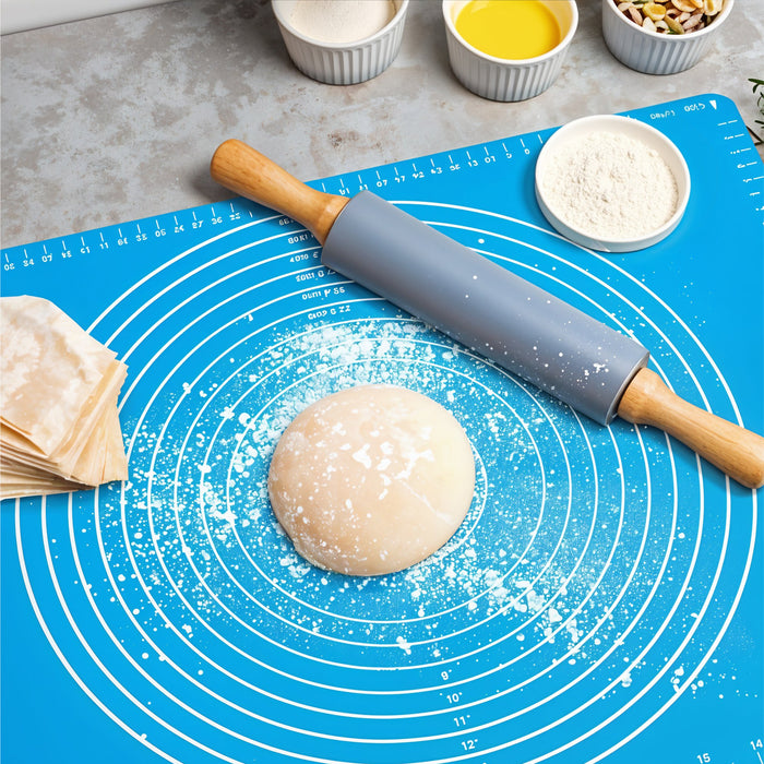 Silicon Blue Reusable Non-Stick Baking Mat Extra Large 60x40cm