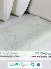 Bamboo Cervical Ergonomic Memory Foam Pillow - Cotton Home