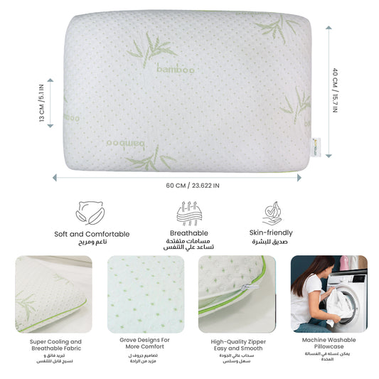 Bamboo Ergonomic Memory Foam Pillow