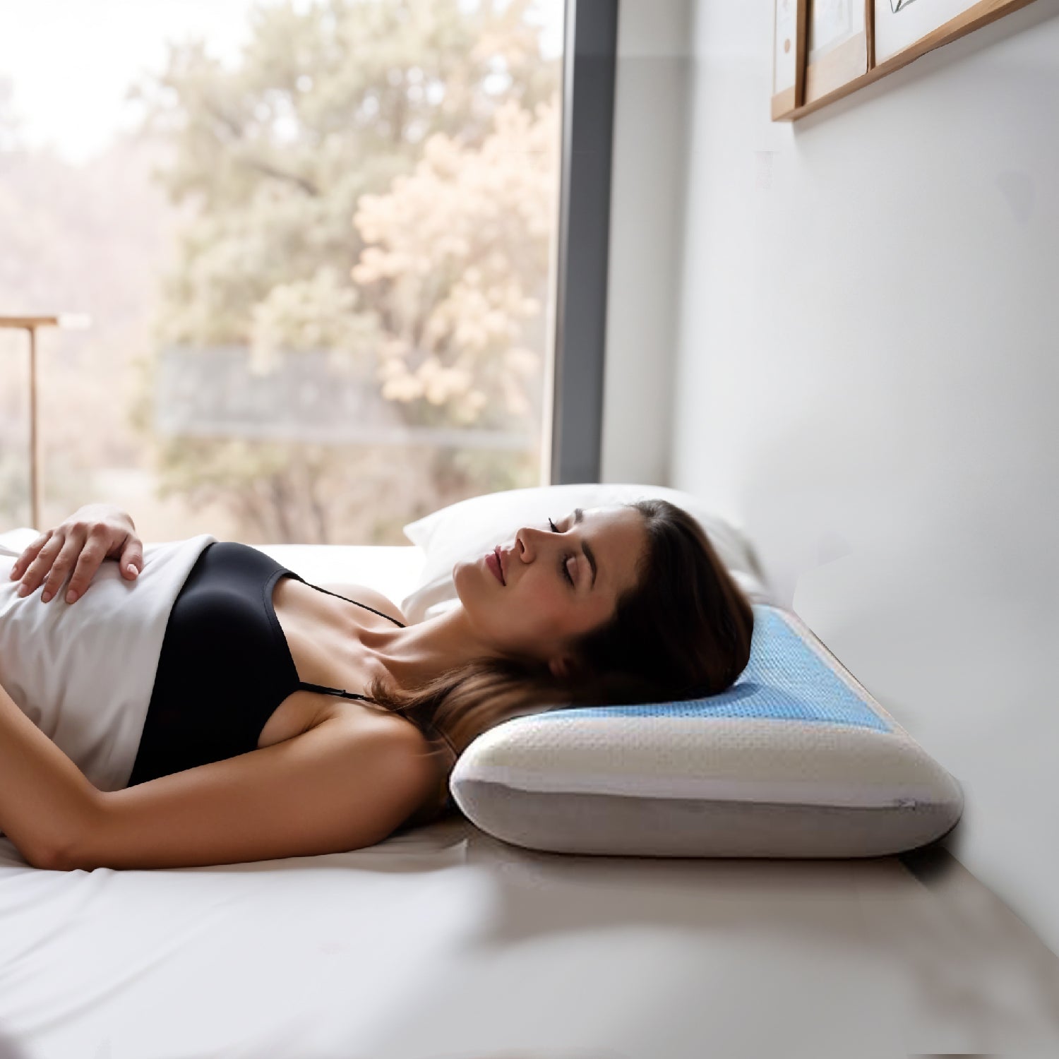 Buy Gel Memory Foam Pillow 60x40 Removable Cover In Dubai, Abu