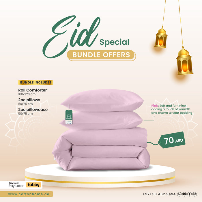 EID Special Bundle:  Luxurious Comfort Essentials for a Cozy Celebration! - Pink