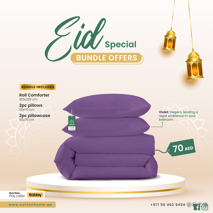 EID Special Bundle:  Luxurious Comfort Essentials for a Cozy Celebration! - Violet